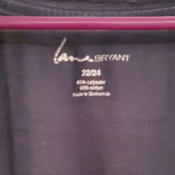 Lane Bryant Women's Plus Size 22/24 Semi- Sheer Blue Top - Picture 3 of 8